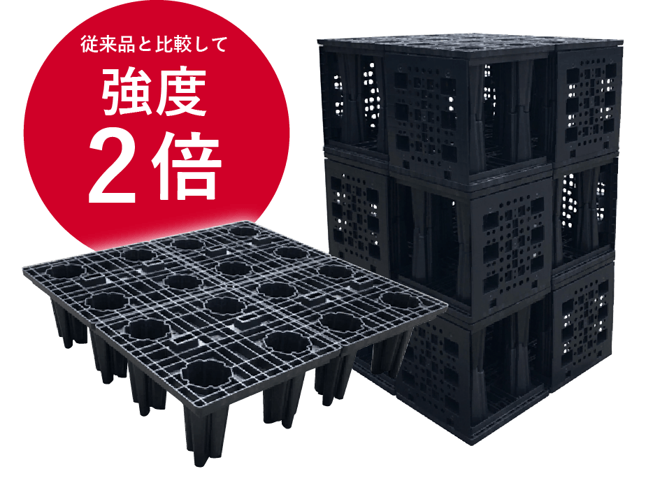従来品と比較して強度2倍